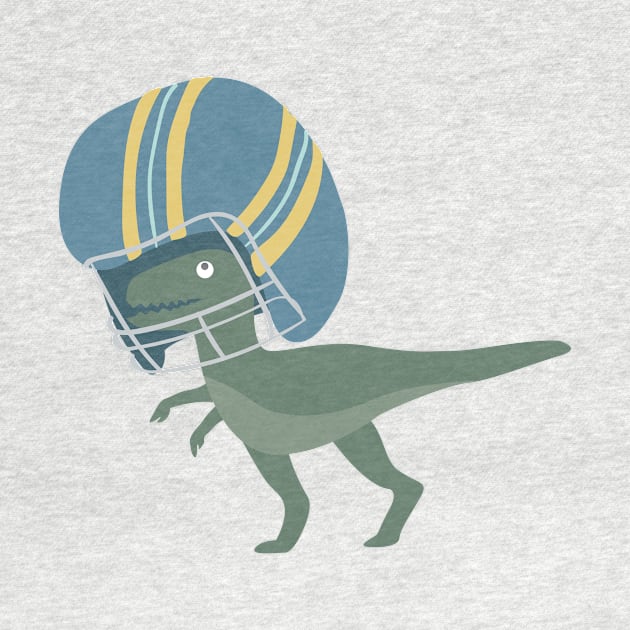 T-Rex Football Player by Spindriftdesigns